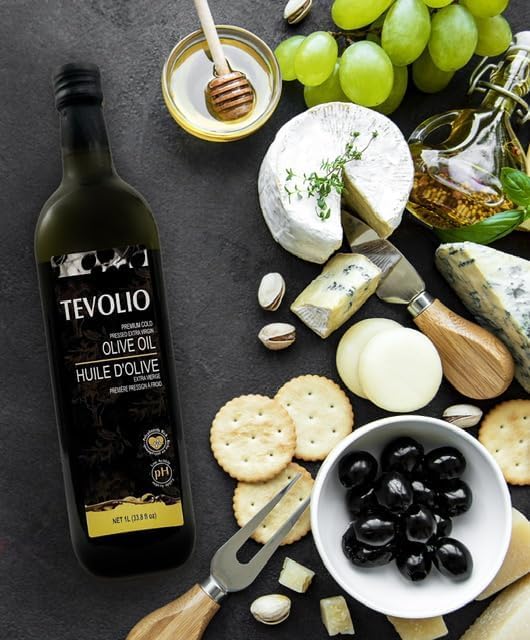 Miniatura 3 de TEVOLIO Aceite de oliva virgen extra  Aceitunas chetoui tunecinas 100% puras, prensadas en frío, orgánicas y sostenibles, ricas en antioxidantes y