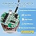 YOKING Automatic Pool Cover Pump, 1/4 HP 1500GPH Swimming Pool Submersible Water Sump Pump, 115/230V with 26ft Power Cord and 2 Adapters Water Removal for Pool, Hot Tub, Pond