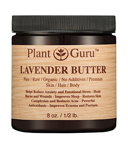 Lavender Body Butter 8 oz. 100% Pure Raw Fresh Natural Cold Pressed. Skin Body and Hair Moisturizer, - //coolthings.us