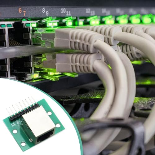 Kit de 10 adaptadores de puerto de red RJ45 miniatura 3