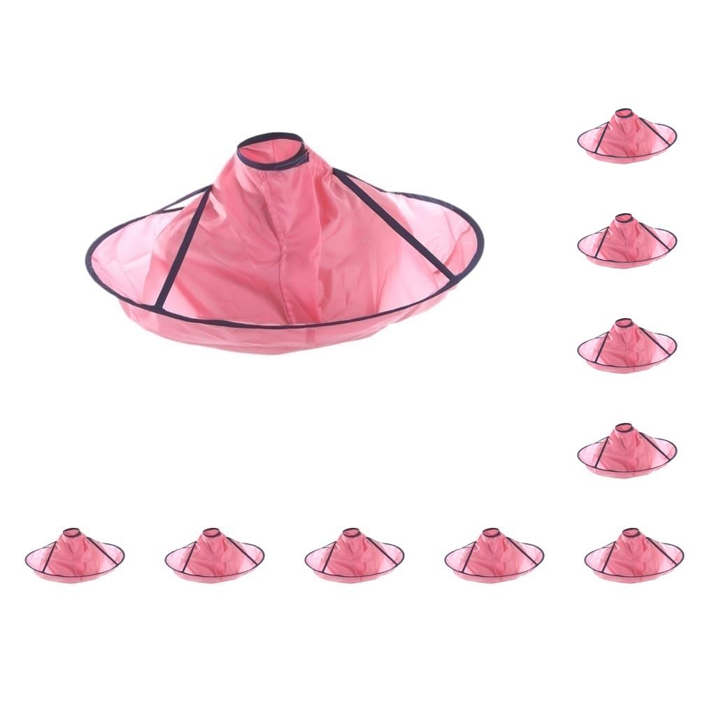Juego de 10 capas de corte de pelo profesional, color rosa