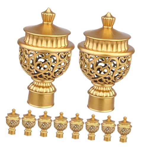 OSOLADY 10pcs Elegant Roman Curtain Rod Caps Stylish Window Drape Finials for Home Decor Sophisticated Design for Easy Installation and Harmonious Coordination with Curtains