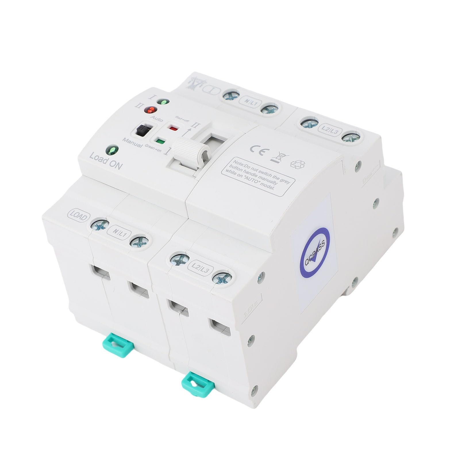 Alomejor Automatyczny Ręczny Przełącznik Zasilania Mini ATS 4P 80A dla Domowych Generatorów i Centrów Danych Materiał PC Podwójny Zasilacz