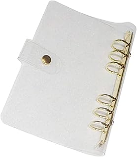 GATHINESS Fichário Transparente Protetor De Diário Transparente Protetor De Capa De Fichário Saco De Folhas Soltas 6 Anéis De Capa De Fichário De Folhas Soltas Protetor De Fichário A5
