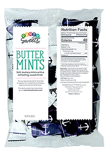 Party Sweets Buttermints By Hospitality Mints Appx 300 Mints 7 Bags, Anchors, 42 Ounce, (Pack Of 6), White, 7 Ounce #TOP2