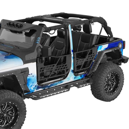 Image of Hooke Road for Jeep JK Trail Doors Offroad Steel Tube Doors Compatible with 2007-2018 Jeep Wrangler JK Unlimited 4-Door Sahara Rubicon Sport