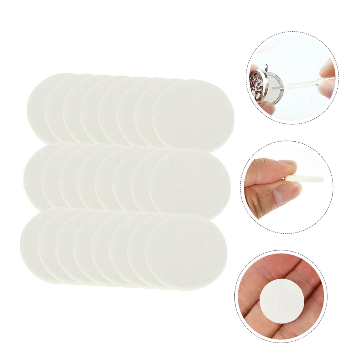 Cabilock 1000piezas Almohadillas Aromáticas Reemplazables para Difusores De Esencial Pads para Collares De Aromaterapia para Uso Diario
