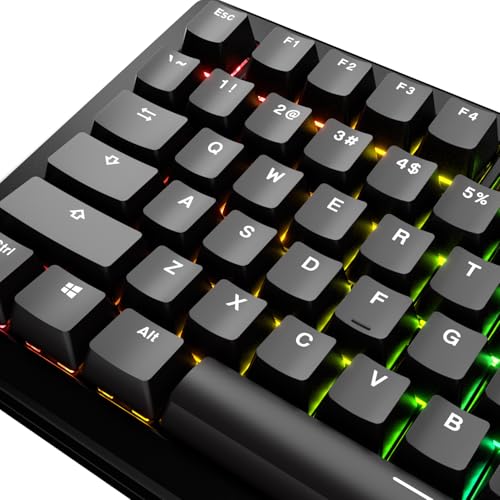 Image of GLORIOUS Gaming - GPBT Basics (PBT Keycaps), Classic Black, No Fade Dye-Sublimated, for Custom Mechanical Keyboards, Fits 100%, 75% 65% 60%, Fits ANSI & ISO, Supports Windows & macOS - English (US)