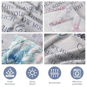 Afterprints grandma gifts blanket grandma birthday gifts from grandkids grandmother gifts on mothers day grandparents day we love you cozy throw blankets 50 x 60  urban country home decor