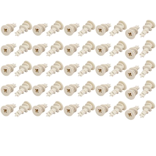 Aexit M4.5 x 35mm Screw Nylon Self Drilling Drywall Hollow-Wall Anchor 50 Sets (a31f9e43d9434be7903a0d907bfb85a9)