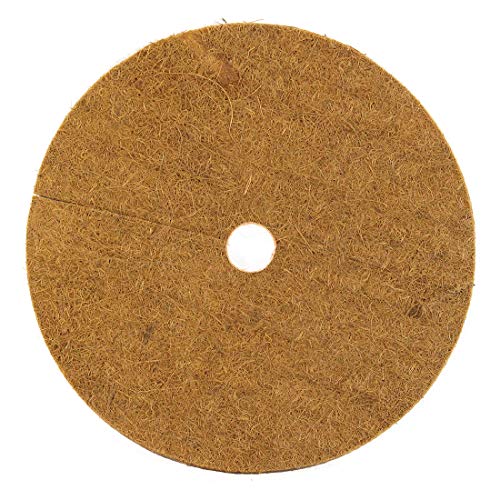 Envelor Home and Garden Coco Coir Fiber Tree Rings for Weed Control, Plant