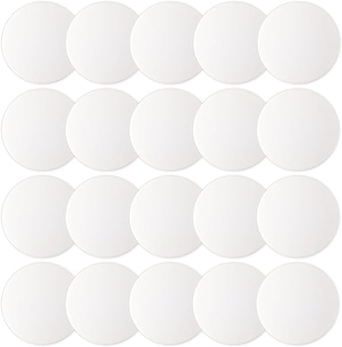 JULBEAR Protector de pared para tope de puerta, 20 topes de pared con fuerte adhesivo trasero, silencioso, amortiguador, silicona absorbente,