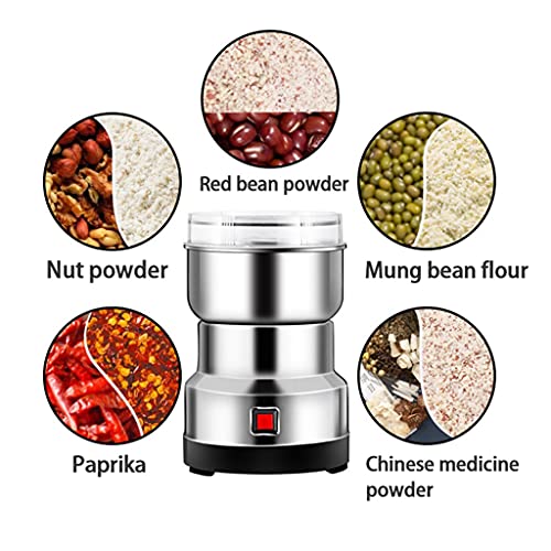 Hbao Molinillo de café eléctrico, Cereales de Cocina, nueces, Granos, Especias, Granos, Molinillo, máquina… - Imagen 6