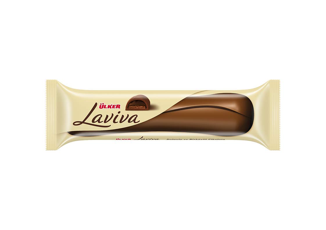 ÜLKER Laviva Dolgulu ve Bisküvili Çikolata, 35Gr
