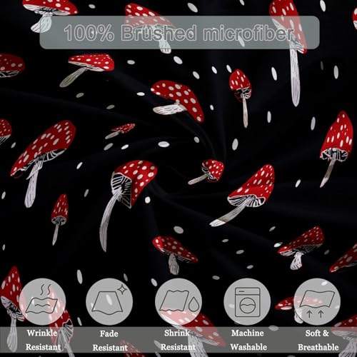 Parure de lit réversible forêt noire en microfibre douce durable - 8