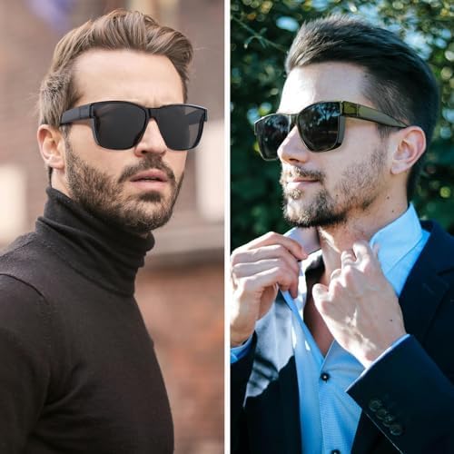 Image of GEGURI Night Vision Glasses, Night Driving Fit Over Glasses Polarized Anti-Glare for Men & Women Yellow Lens