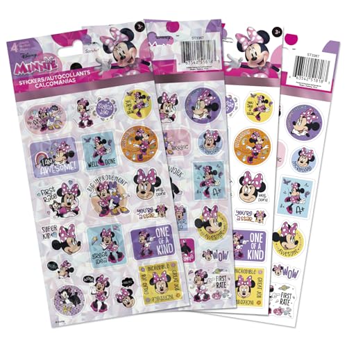 Disney Minnie Educational Stickers Standard Stickers - 4 Sheet