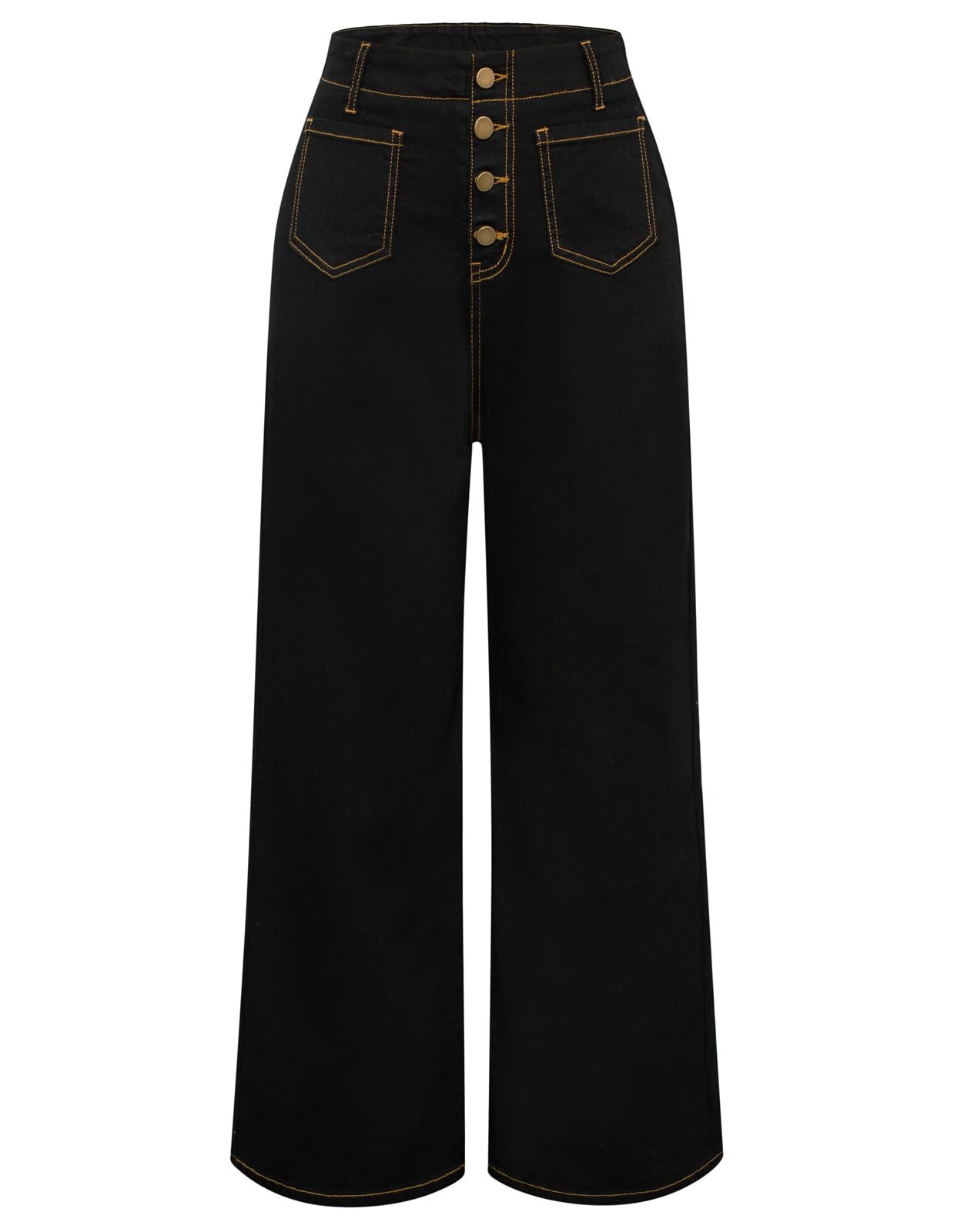 Women's 2025 High Waisted Wide Leg Jeans for Women Stretchy Bell Bottom Jeans Flare Denim Pants