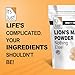 It's Just! - Lion's Mane Mushroom Powder, Natural Raw Superfood, Brain Support, Immune Health, Boost Energy, Non-GMO, 8oz