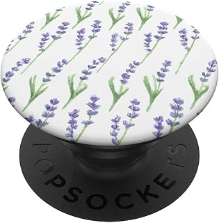 Minimalist Floral Purple Lavender PopSockets Swappable PopGrip