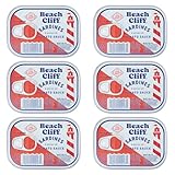 Beach Cliff Wild Caught Sardines in Tomato Sauce, 3.75 oz Can - 16g Protein per Serving - Gluten Free, Keto Friendly - Great for Pasta & Seafood Recipes (Pack of 6)