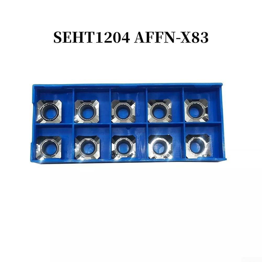 SEHT 1204 AFFNX83 Hartmetall-Einsätze, 10 Stück für effektive Aluminiumbearbeitung