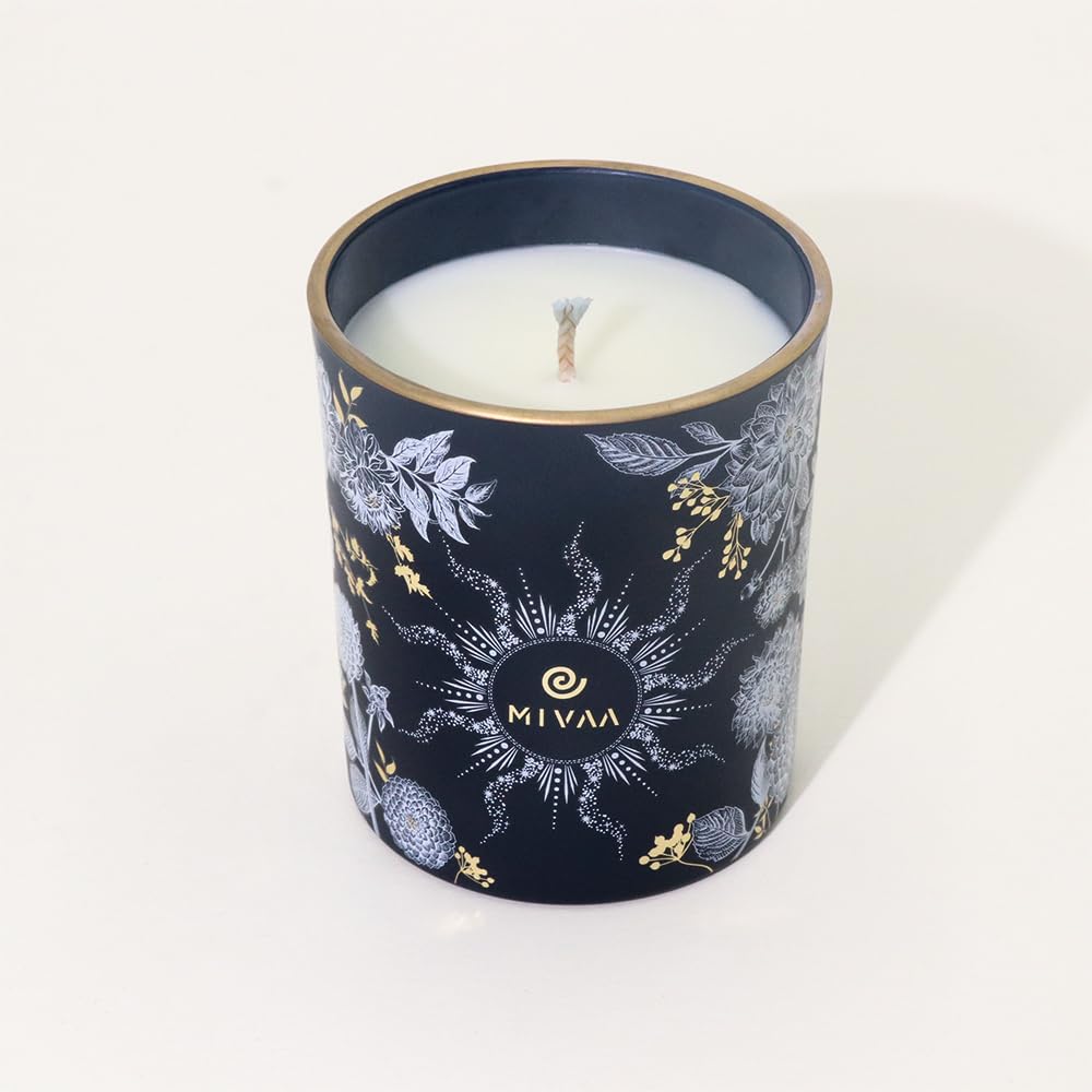 Sponsored Ad – Mivaa Scented Candles - 100% Soy Wax, 40 hrs Burn, Lead-Free Wicks, Holiday, Fall, Winter & Christmas Gift Set - Seasonal Ambiance with Lavender Vanilla