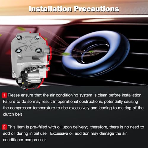 Image of cciyu Air Conditioning Compressor for Mitsubishi Outlander 2.4L 2003-2006