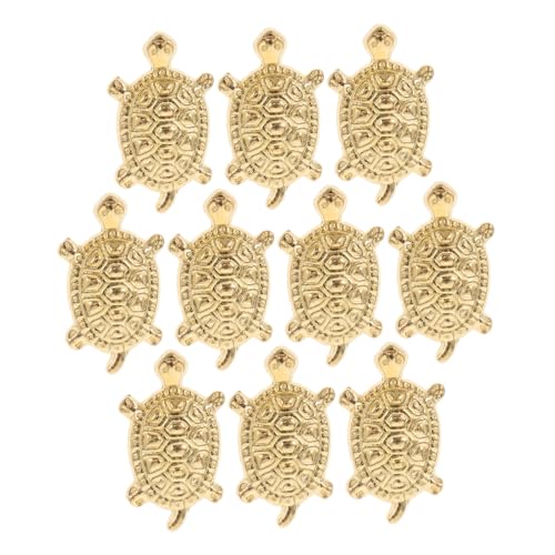 SOLUSTRE 10pezzi Decorazioni Forma Di Tartaruga in Miniatura Statuine Di Tartarughe Ciondoli Di Tartarughe Giocattolo Di Stile Cinese Ornamento Per Casa Ufficio Negozio
