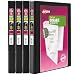 Avery Durable View Binder, 1/2 inch Slant Rings, 120-Sheet Capacity, DuraHinge, Black, Multi Pack of 4 (05736)