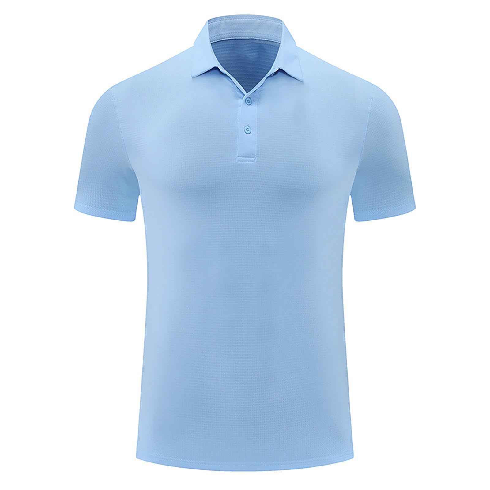 Poloshirt - Camisetas de manga corta con cuello de solapa y botones para hombre, ropa de corte clásico y capas base para un estilo diario simple