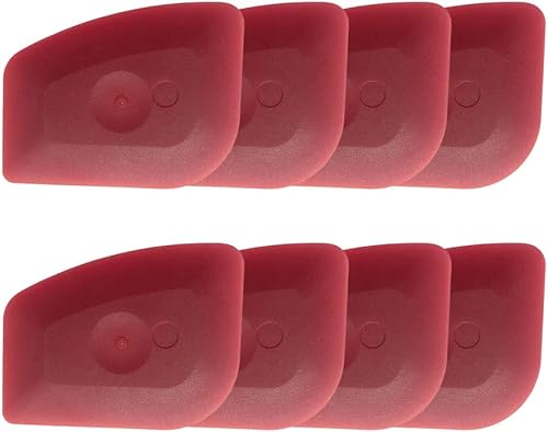 Juego de herramientas raspadoras de platos, 8 unidades de rascador de hierro fundido, raspador multifuncional, raspador de ollas de plástico de