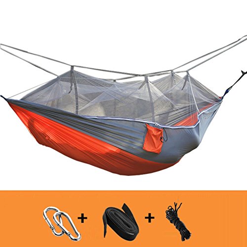 Preisvergleich Produktbild DIAOHXY Moskito Netz Camping hängematte,Camping hängematte Tragbarer Parachute hängematte Super leichtes Wandern-A