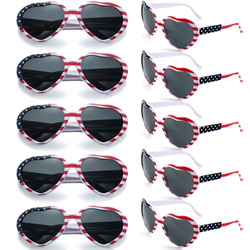 American Flag Sunglasses Bulk Patriot July 4th party favors Independence Day Party Supplies10 Pack