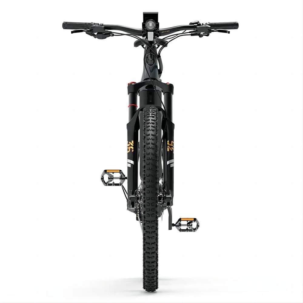 LANKELEISI GT800 E Bike Herren Mountainbike 29 Zoll Fully Mittelmotor Grau | 12 Gang Schaltwerk, 48V 20Ah Akku, Hydraulische Scheibenbremsen, Pedelec, Elektrofahrrad für Damen und Herren, MTB