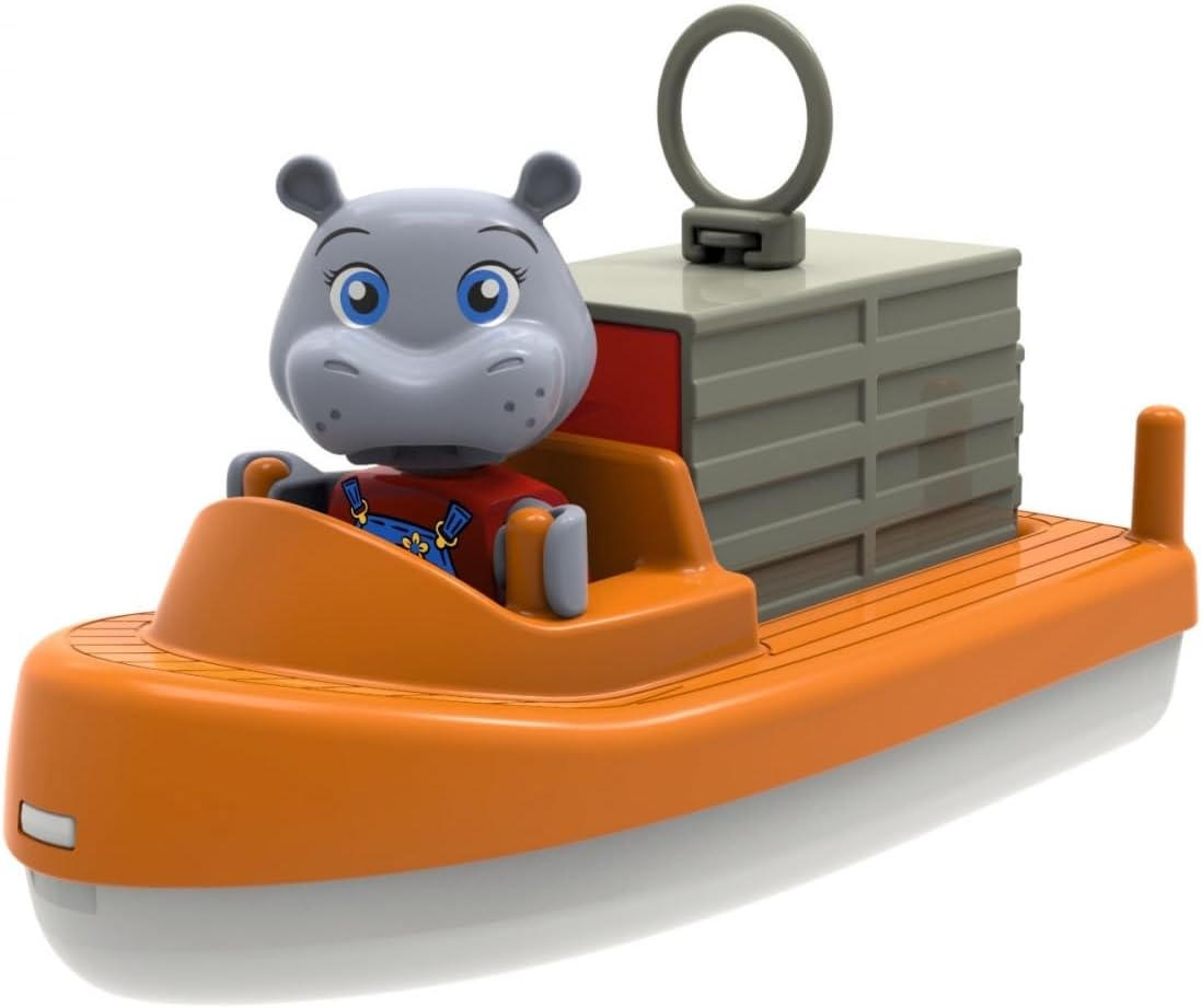AquaPlay - BoatSet - akcesoria do wodociągów AquaPlay lub do wanny 4 łodzie 1 Amphi-Lorry i BO i Wilma dla dzieci od 3 lat 8700000272 kolorowy
