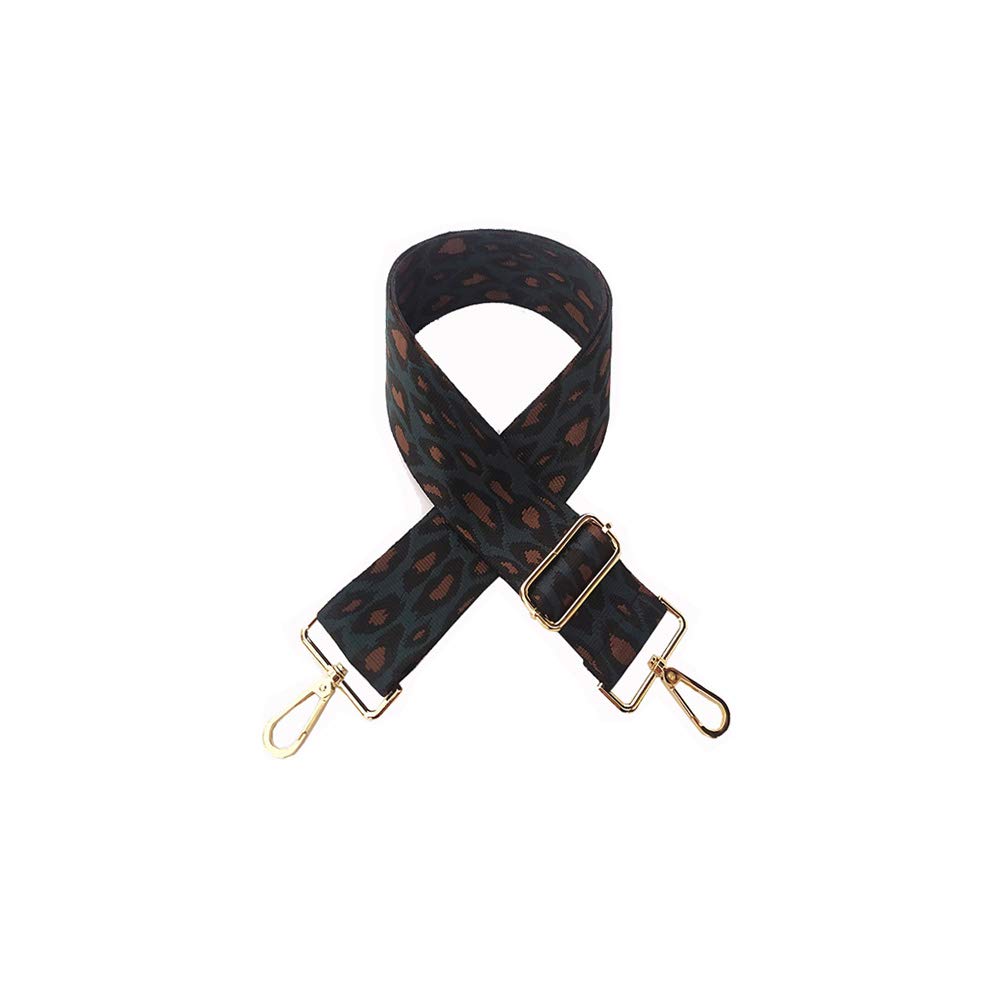 Leopard Strap Wide 5.0cm Shoulder Strap 80cm-130cm Adjustable purse straps crossbody straps Canvas Bag Handbag