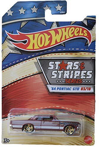 Hot Wheels Stars & Stripes Series Pontiac GTO 3/10 rojo miniatura 1