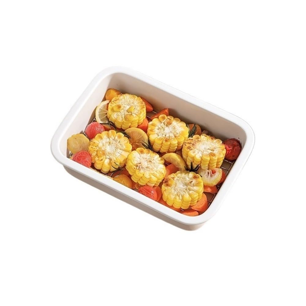 Poisson cuit à la vapeur savoureux avec ce plat à four rectangulaire en céramique