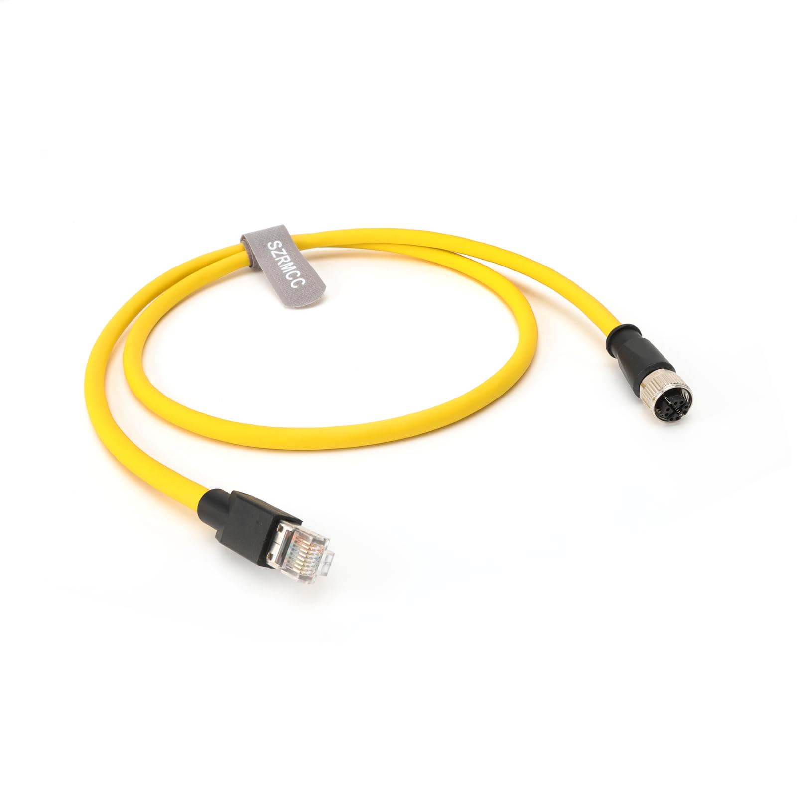 SZRMCC Cavo Ethernet M12 X-Code da 8 pin femmina a RJ45 Cat6, cavo sensore schermato ad alta flessibilità, per macchina fotografica industriale GigE (20 m)