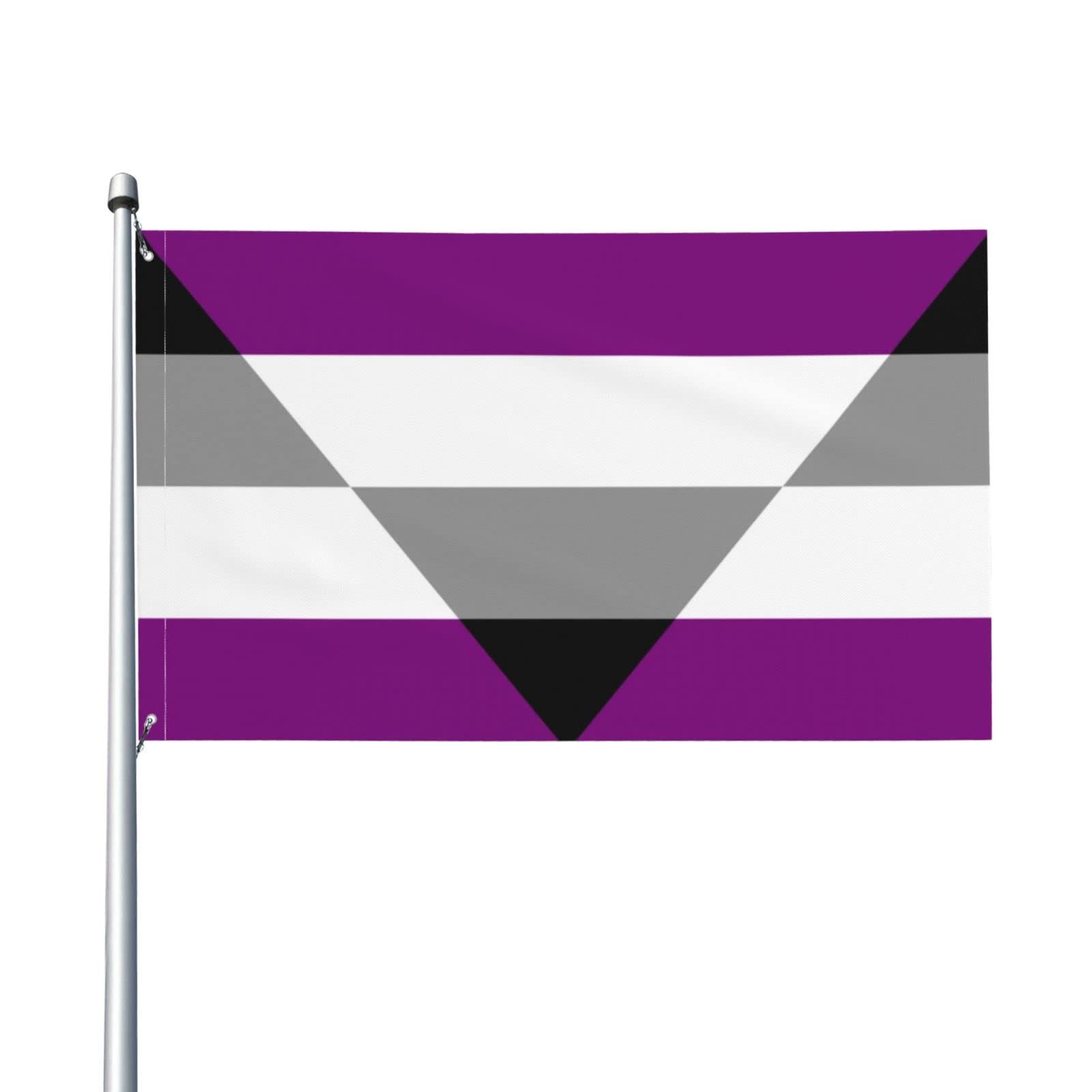 Aegosexual Autochorissexual Akiosexual Pride Flag Flag 3X5 Ft - UV Fade Resistant - Garden Yard Flag Outdoor Flag with Grommets