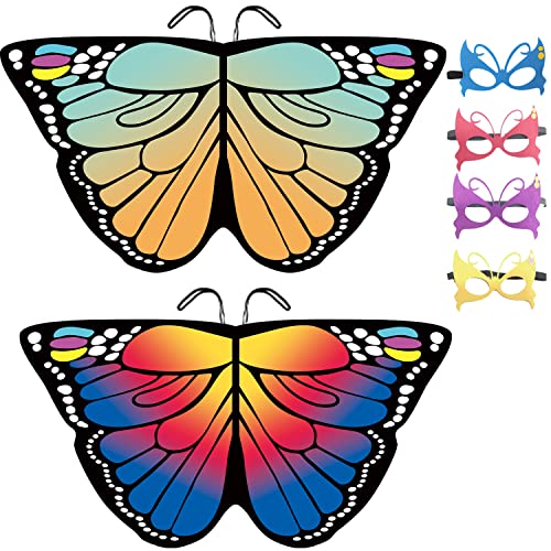 weigav Halloween/Party Costumes Plus Size Fairy Wings for Adults - 2 capas Butterfly Wings with Accessories Festival Gifts for Women Cover