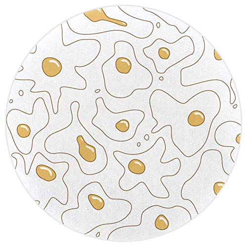Tapis de sol doux multicolore en polyester 160cm avec envers antidérapant - 2