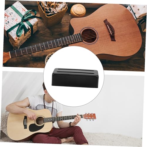TOVINANNA ギター用ハムバッカー ピックアップカバー 真鍮製 耐久性と通気性を備えたダブルスロット設計 エレキギター対応 ブラック