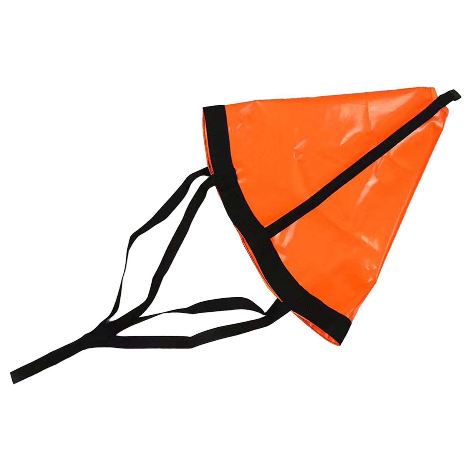 Ancora galleggiante versatile con freno a calzino per barche da pesca, canoa, barche a motore, o kayak. L'ancora galleggiante è realizzata in resistente tessuto di PVC