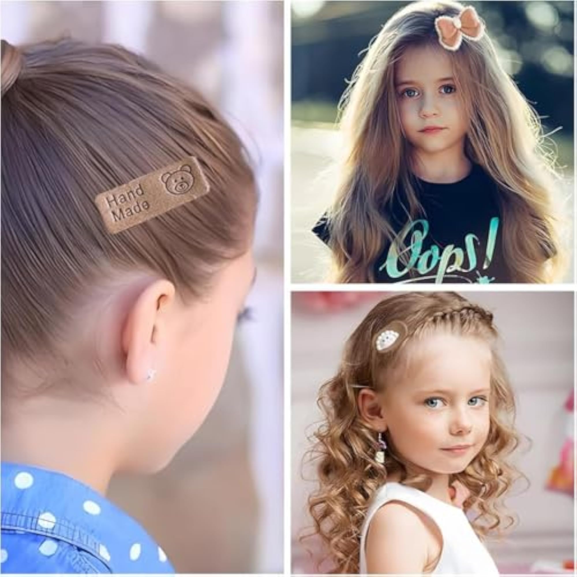 Baby Hair Clips Set for Girls, Cute Cartoon Patterns