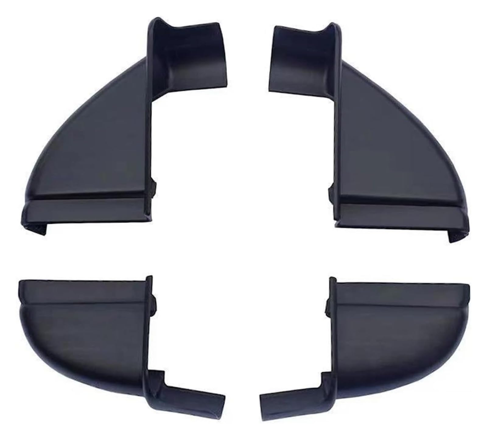 Difusor Faldón Lateral para Nissan para NAVARA D23 NP300 2015-2017 Faldón Lateral Coche Estribo Puerta Tapa Extremo Enchufe Piezas(Whole Kit 4pcs)