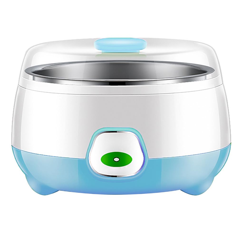 Fiorky Electric Automatic Yogurt Maker, 1L Electric Mini Yogurt Maker Automatic Yogurt Machine for DIY Yogurt, with Stainless Steel Liner, Homemade Yogurt Made Easily for Home Organic Yogurt