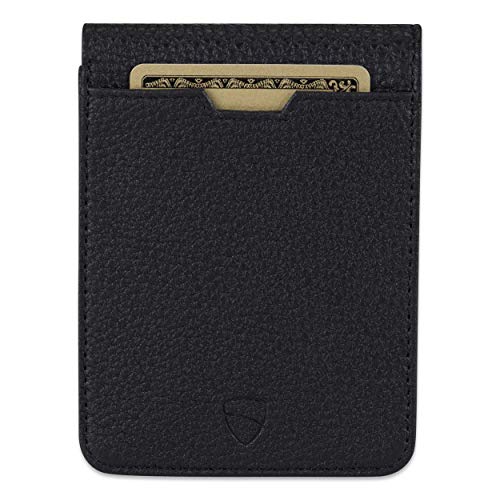 Image of Vaultskin MANHATTAN Slim RFID Blocking Bifold Leather Wallet for Men - Men's Leather Wallet, Front Pocket Minimalist Card Holder, Holds 9 Cards and Cash, Premium Italian Leather