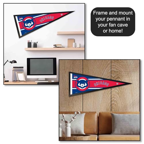 Drapeau de baseball Chicago rétro vintage taille complète, cadeau idéal pour supporter - 4